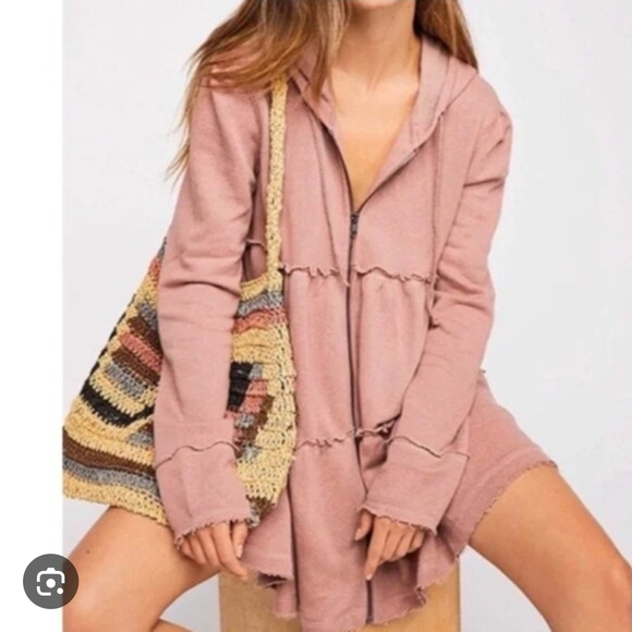 free people movement Tops - FP Movement 🌸by Free People🌼 Pink Hoodie🌺